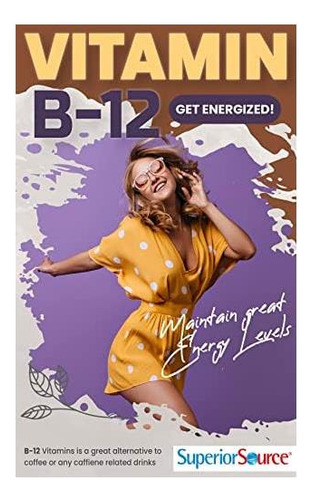 Vitamina B-12 Marca Superior Source 1000 Mcg/100 Comprimidos - Imagem 7