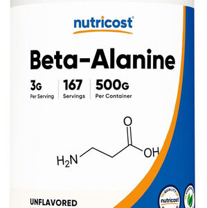 Nutricost Beta-alanina Em Pó 05 Kg Alta Pureza