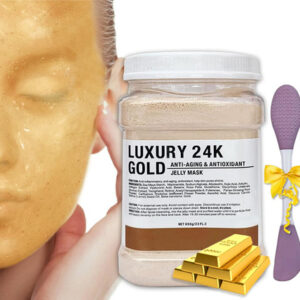 Máscara De Gelatina Em Pó Ouhans 24k Gold Para Rosto Com Pin