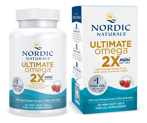 Nordic Naturals Ultimate Omega 2x Mini Sabor Morango 60 Mg