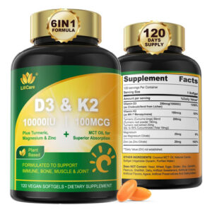 Vitamina Lipossômica Lilicare Diu K2 (mk-7) Açafrão Óleo M