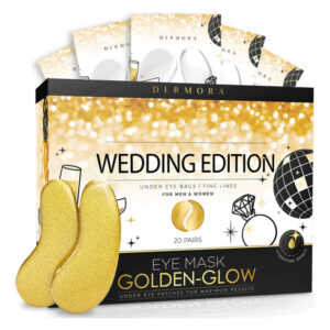 Máscara De Olhos Dermora Com Tema De Casamento Golden Under