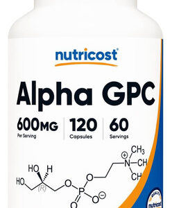 Nutricost Alpha Gpc 600 Mg 120 Cápsulas Vegetarianas - Não