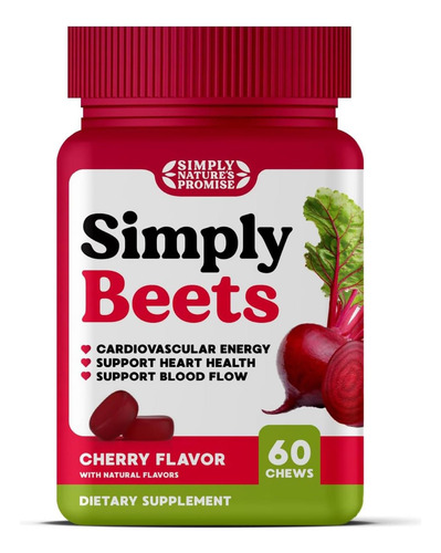 Gomas Coração Sabor Beterraba Simply Beets