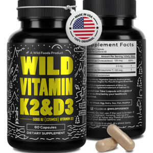 Suplemento Dietético Wild Foods Vitamina D3 5000iu + K2 100m