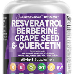 Suplemento Resveratrol Clean Berberina Y Nac 12 En 1 60 Cap