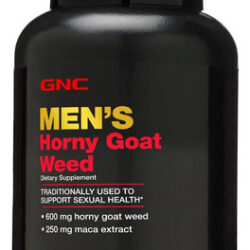 Suplemento Gnc Masculino Horny Goat Weed 600 Mg 120 Cápsulas