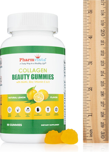 Pharmvista - Gummies De Colágeno Com Biotina Zinco Vitamin - Imagem 3