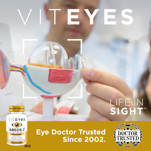 Viteyes® Areds 2 Cápsulas Gelatinosas 120 Contagens - Dose - Imagem 4