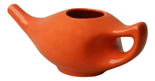 Healthgoodsin Orange Porcelain Ceramic Neti Pot Para Nasal E - Imagem 8