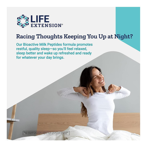 Life Extension Peptídeos Bioativos De Leite - Promove Relaxa - Imagem 4