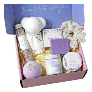 Conjunto De Presentes De Spa Natural Amor Lavender Para Mulh