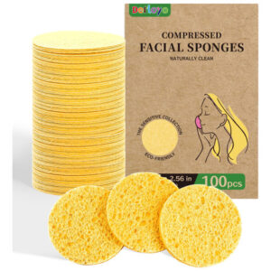 Esponjas Faciais Derloyo 100 Unidades De Células Naturais Co