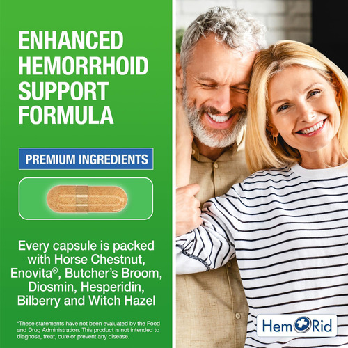 Fórmula De Conforto Herbal Avançado Hemrid Plus - 45 Cápsula - Imagem 12
