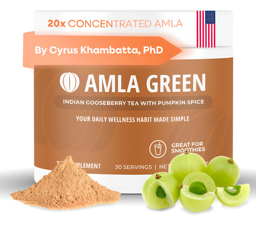 Suplemento Amla Green Amla Powder Superfood Com Tempero De A