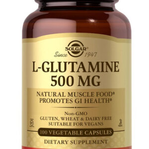 Solgar L-glutamina 500 Mg 100 Cápsulas Vegetais