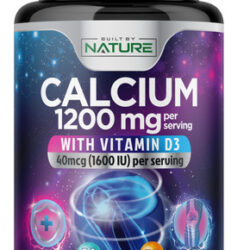 Suplemento De Cálcio Construído Pela Natureza 1200 Mg Com Vi