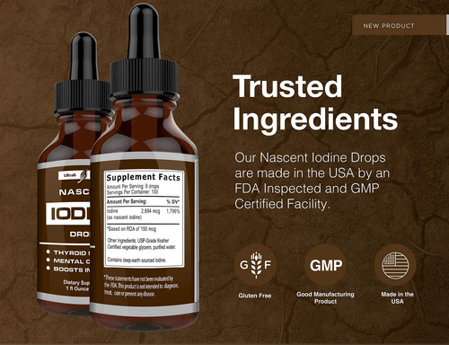 Suplemento De Iodo Nascente Ultra6 Nutrition Liquid 30ml - Imagem 8