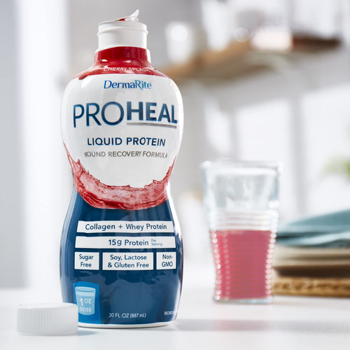 Suplemento De Proteína Líquida Dermarite Proheal Sem Açúcar - Imagem 3