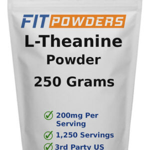 L-teanina Em Pó Fitpowders 100% Pura Vegana Sem Glúten 250