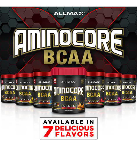 Suplemento Allmax Nutrition Aminocore Bcaa 135g De Limonada - Imagem 6