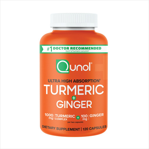 Suplemento Qunol Cápsulas De Cúrcuma E Gengibre 1000mg X 120