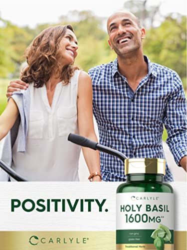 Suplemento Carlyle Holy Basil 1600mg 200 Cápsulas - Imagem 6