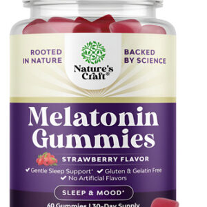 Suplemento Para Dormir Natures Craft Melatonin Gummies 5 Mg