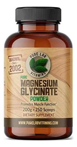 Glicinato De Magnésio - 200 G De Pó Puro Da Pure Lab Vitamin - Imagem 20
