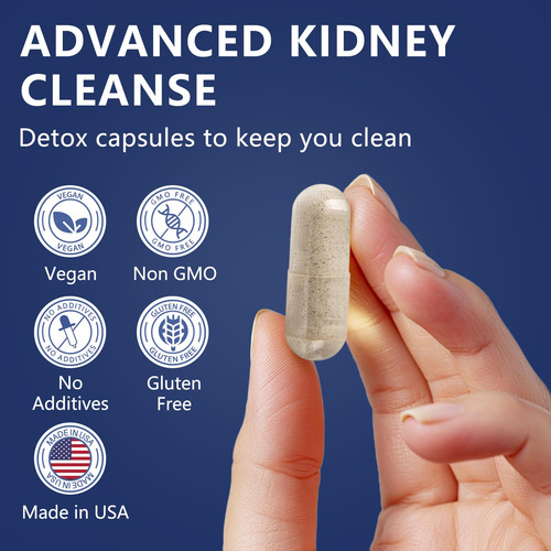 Suplemento Totaria Kidney Cleanse Detox & Repair Vegan - Imagem 7