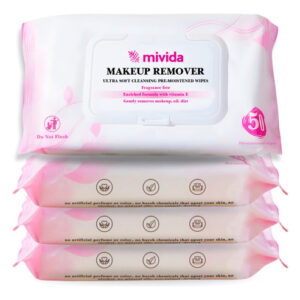 Toalhetes Desmaquilhantes Mivida Hipoalergénicos Com Vitamin