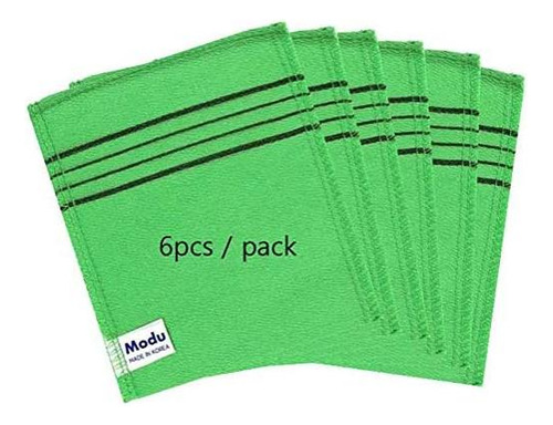 Modu 6 Pcs Pano De Banho Esfoliante Coreano 53 X 59 Pol. - - Imagem 8