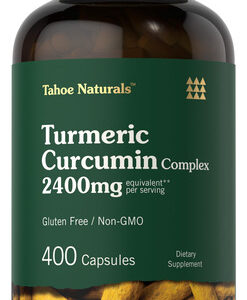 Suplemento Carlyle Curmeric Curcumin 2400mg 400 Cápsulas