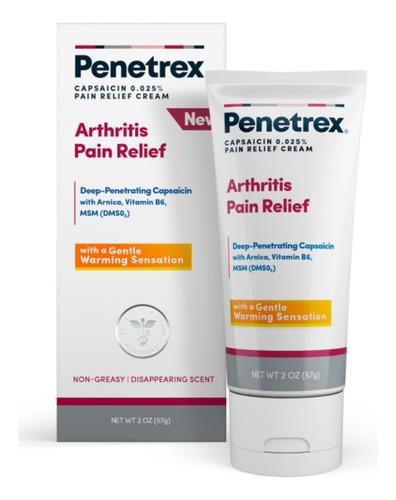 Creme Para Alívio Da Dor Penetrex Warming 60ml Com Capsaicin