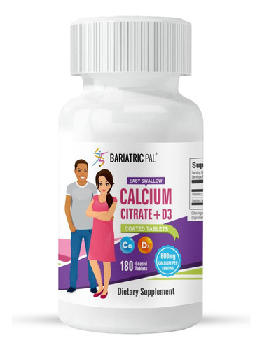Citrato De Cálcio Bariatricpal Easy Swallow (600 Mg) E Compr - Imagem 10