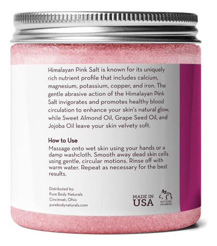 Esfoliante De Sal Pure Body Naturals Himalayan 355 Ml Com Ól - Imagem 6