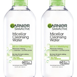 Água Micelar Garnier Para Pele Oleosa 400 Ml (2 Unidades)