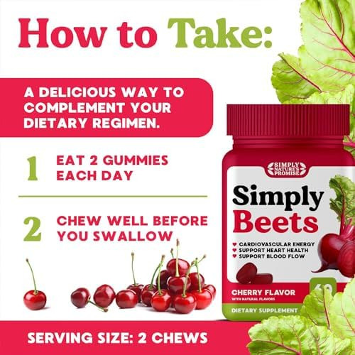 Gomas Coração Sabor Beterraba Simply Beets - Imagem 3
