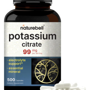 Suplemento Naturebell Citrato De Potássio 99mg 500 Cápsulas