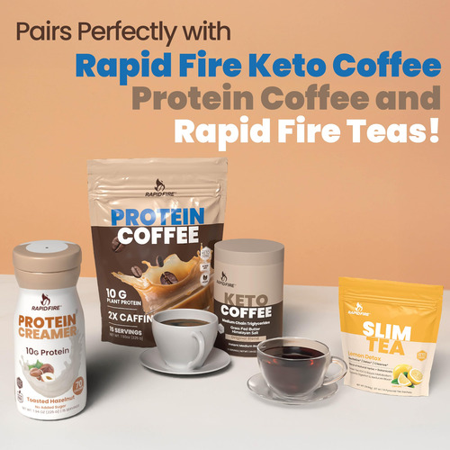 Creme Proteico Rapid Fire Sabor Avelã 225ml 10g De Proteína - Imagem 5
