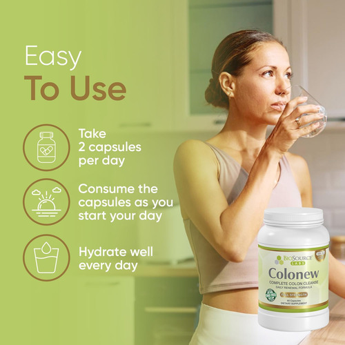 Biosource Labs Colonew Complete Colon Cleanse Suplemento De - Imagem 3