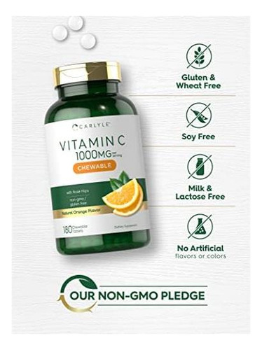Vitamina C Carlyle 1000 Mg180 Comprimidos - Imagem 4