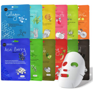 Conjunto De Máscaras Faciais Celavi Essence Korean Skincare