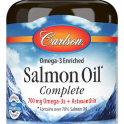 Carlson - Óleo De Salmão Completo 700 Mg De Ômega-3 + Astax