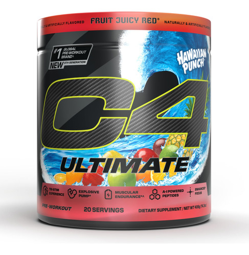 Pó Pré-treino Cellucor C4 Ultimate Sugar Free 20 Porções