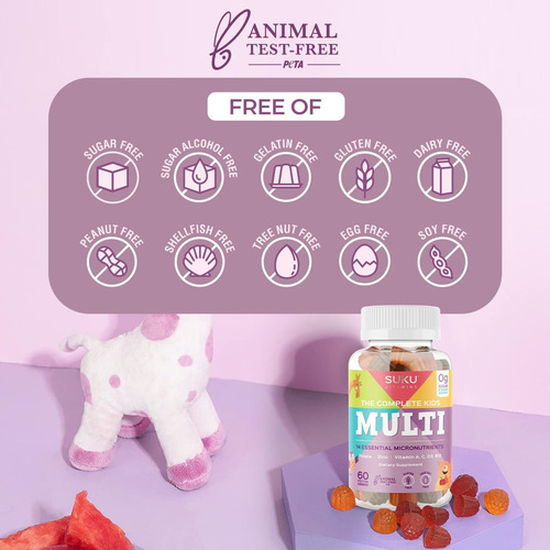 Vitaminas Suku - The Complete Kids Multi - Vitamina A Folat - Imagem 18