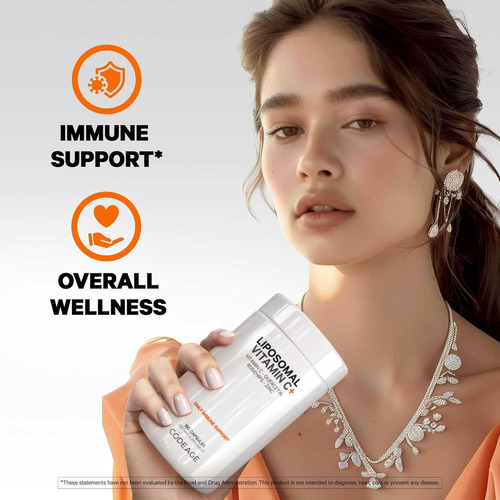 Codeage Liposomal Vitamin C 1500mg Com Zinco Sabugueiro... - Imagem 6