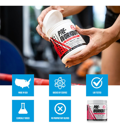 Pre Workout Powder Outwork Nutrition Tropical Candy Flavor - Imagem 5