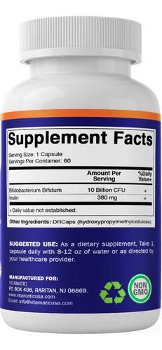 Suplemento Probiótico Vitamático Bifidobacterium Bifidum 10b - Imagem 9