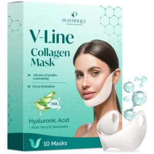 Máscara De Colágeno V-line Plantifique Fita Facial Em Forma